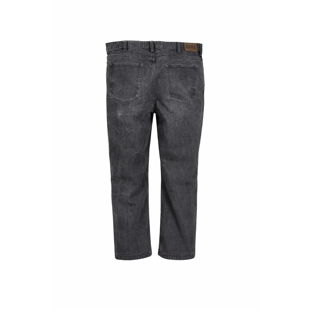 Duluth Trading Ballroom Flex Jeans Mens 42x32 Black Relaxed Fit Stretch Denim